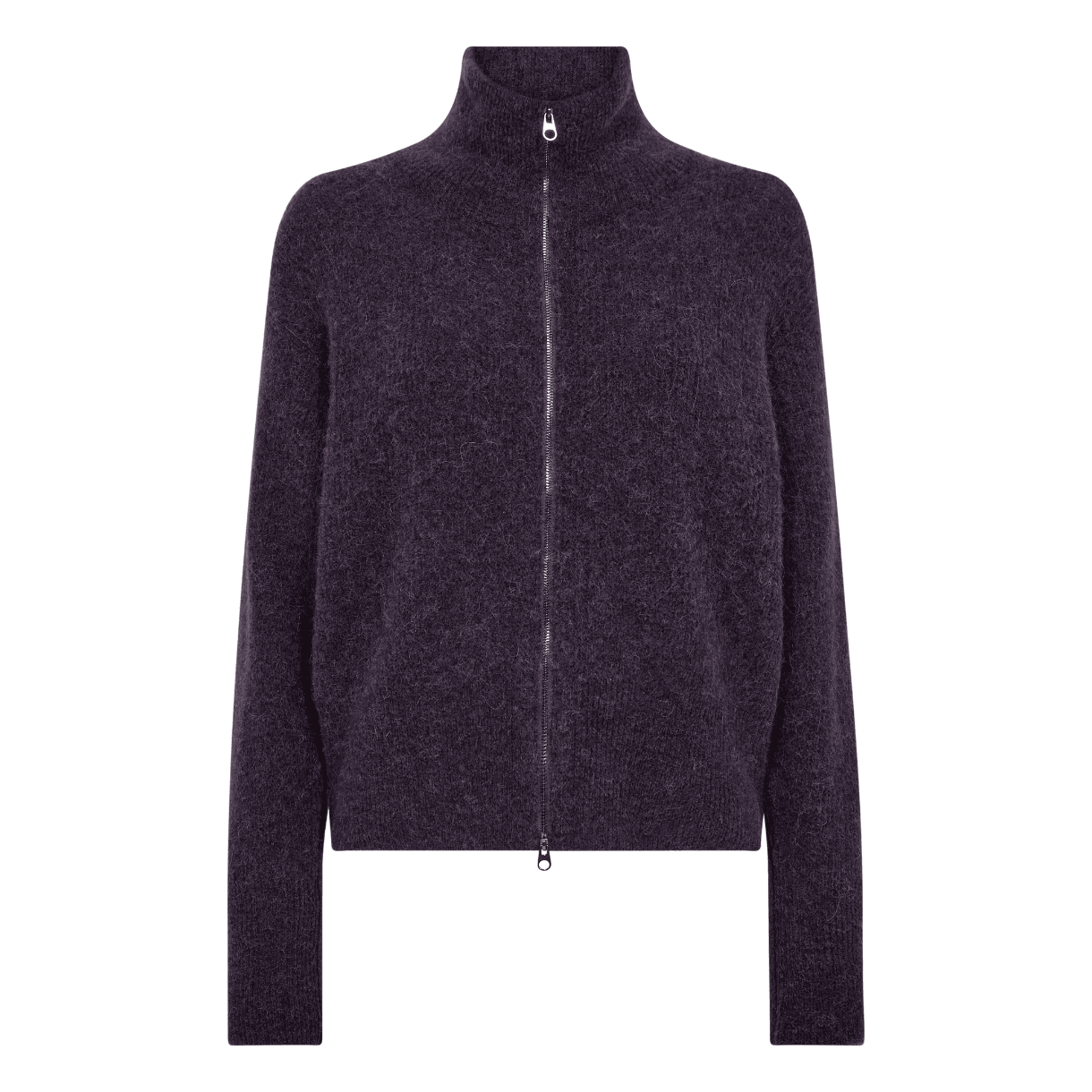 Mos Mosh Strik - MMThora Knit Zip Cardigan - Sweet Grape XS