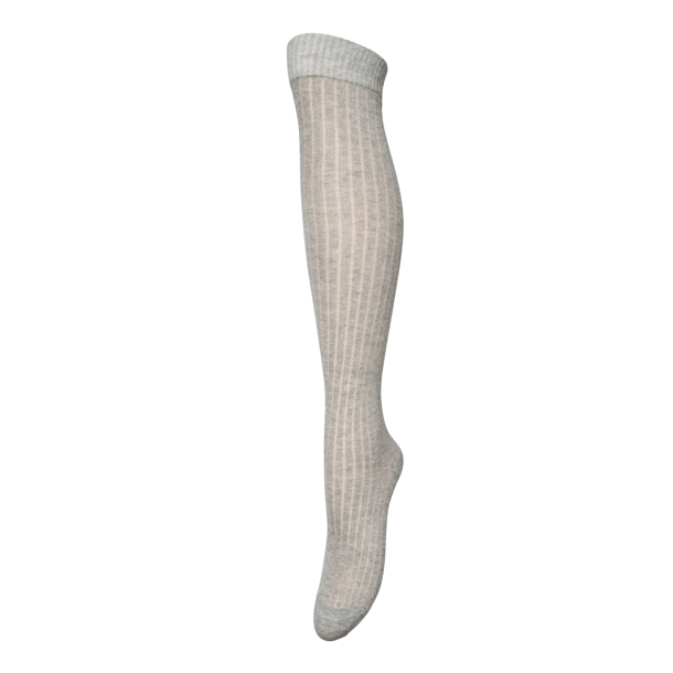 Becksöndergaard Strmper - Uma Knee Sock - Light Grey Melange