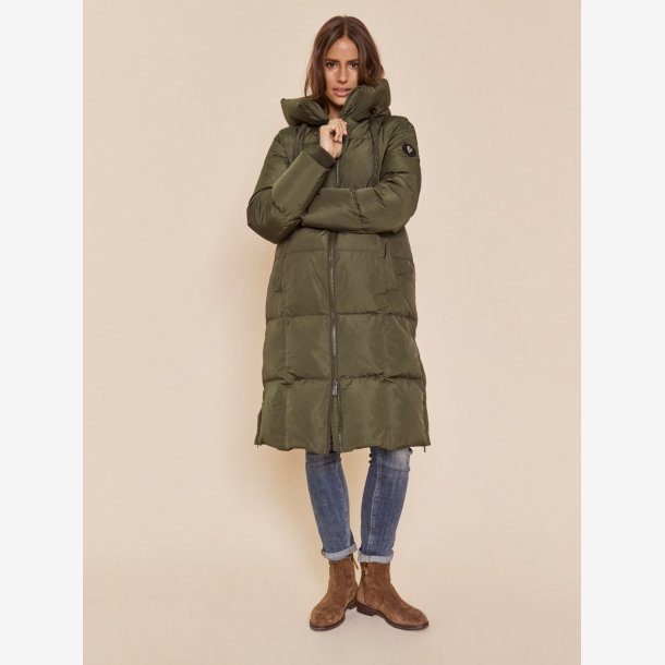 Mos Mosh Jakke - Nova Square Down Coat - Forest Night