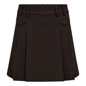 Co'couture Nederdel - LunaCC Pocket Mini Skirt - Dark Brown