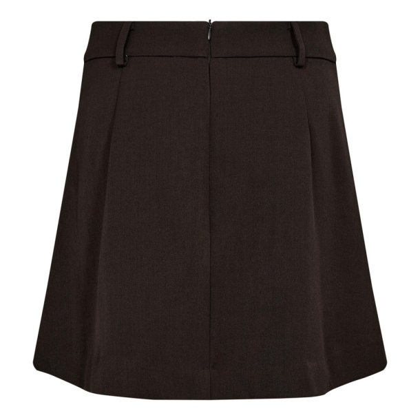 Co'couture Nederdel - LunaCC Pocket Mini Skirt - Dark Brown