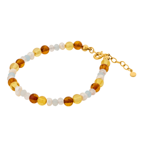 Pernille Corydon Armbnd - Amber Glow Bracelet - Forgyldt 