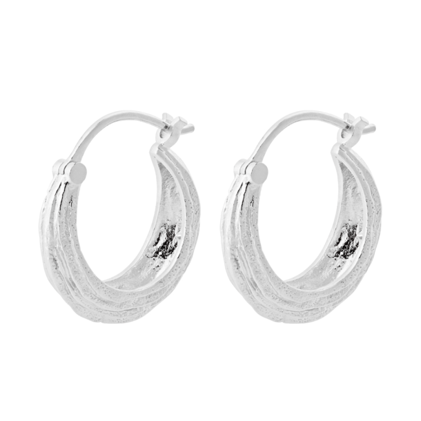 Pernille Corydon reringe - Small Coastline Earrings - Slv