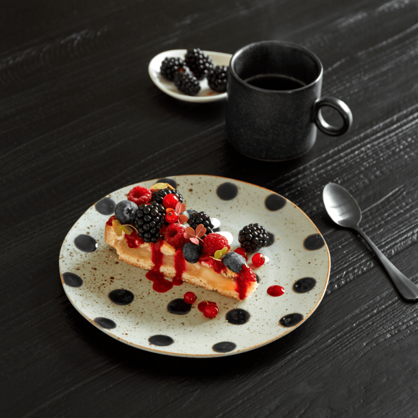 Nordal Grainy Dot Tallerken - Sand, 21 CM