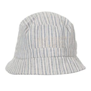 Blue Sportswear Hat - Abella Stripes Bucket Hat - Iron Blue w/Chalk