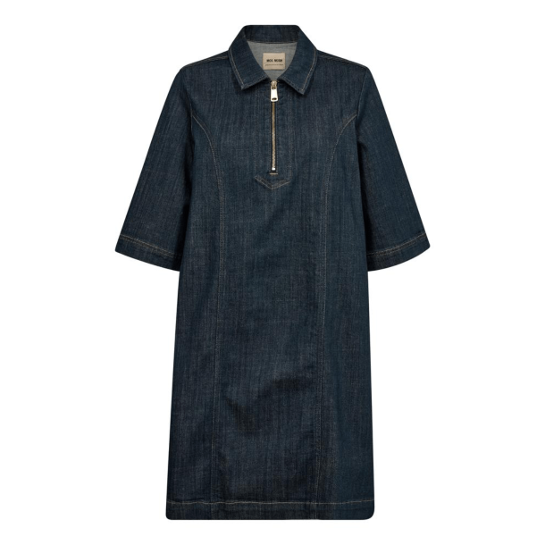 Mos Mosh Kjole - MMAbigail Denim Dress - Dark Blue