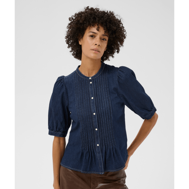 Part Two Skjorte - AlesiaPW Shirt - Dark Blue Denim