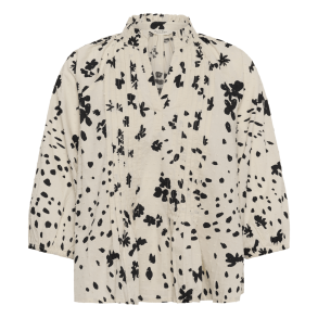 Part Two Bluse - AlettaPW Blouse - Black Dot Flower Print