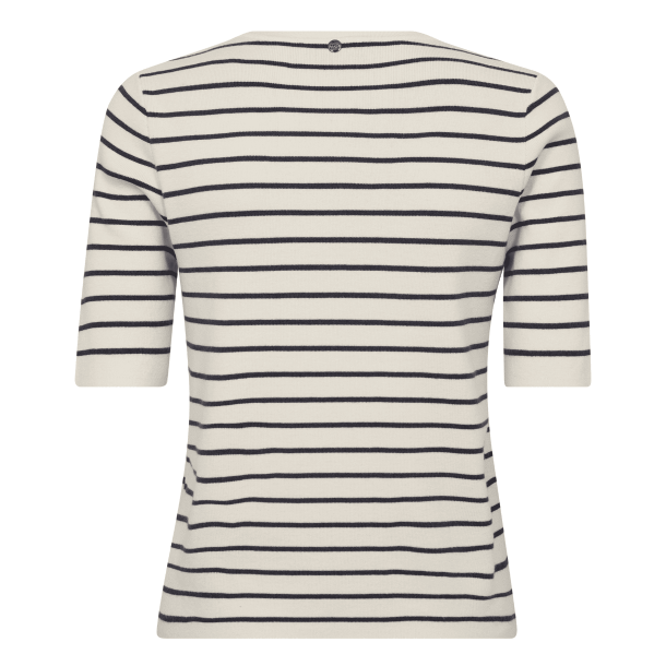 Mos Mosh T-shirt - MMAliz Caliz Stripe SS Knit - India Ink