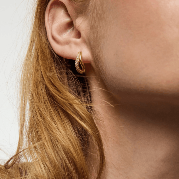 Sparv �reringe - All Set Hoops Earrings - Forgyldt