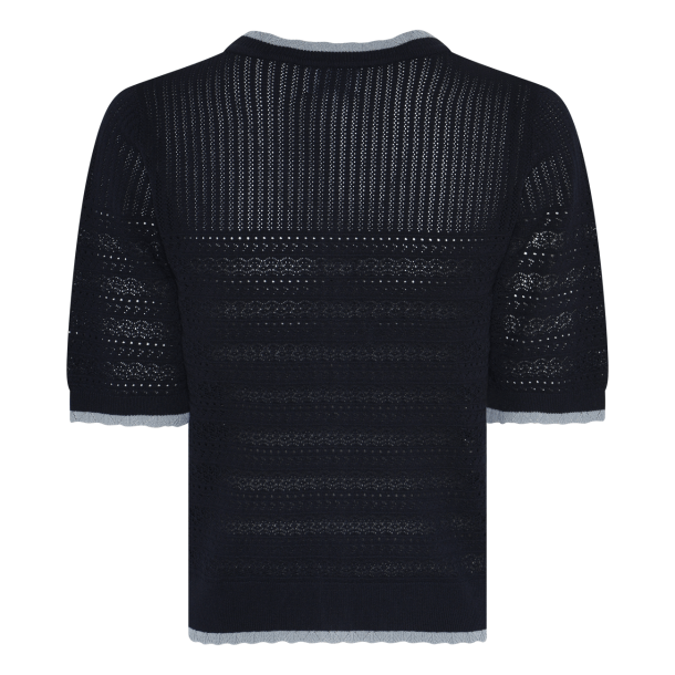 La Rouge Top - Alma S/S Cardigan - Navy