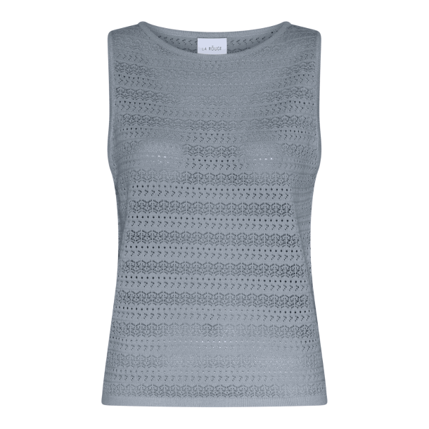 La Rouge Top - Alma Knit Top - Faded Blue