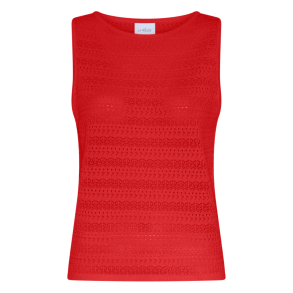 La Rouge Top - Alma Knit Top - Red