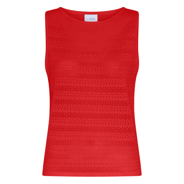 La Rouge Top - Alma Knit Top - Red