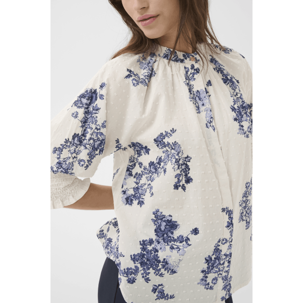 Part Two Skjorte - AlmerasPW Shirt - Blue Shadow Flower Print