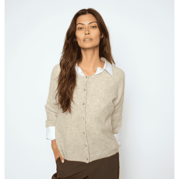 Mos Mosh Strik - MMAlmine Knit Cardigan - Feather Gray