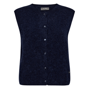 Mos Mosh Strik - MMAlmine Thora Knit Vest - Maritime Blue