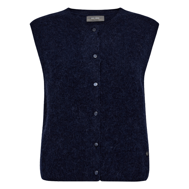 Mos Mosh Strik - MMAlmine Thora Knit Vest - Maritime Blue
