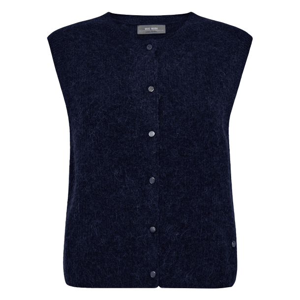 Mos Mosh Strik - MMAlmine Thora Knit Vest - Maritime Blue