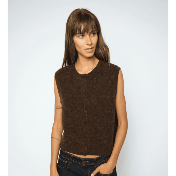 Mos Mosh Strik - MMAlmine Thora Knit Vest - Delicioso