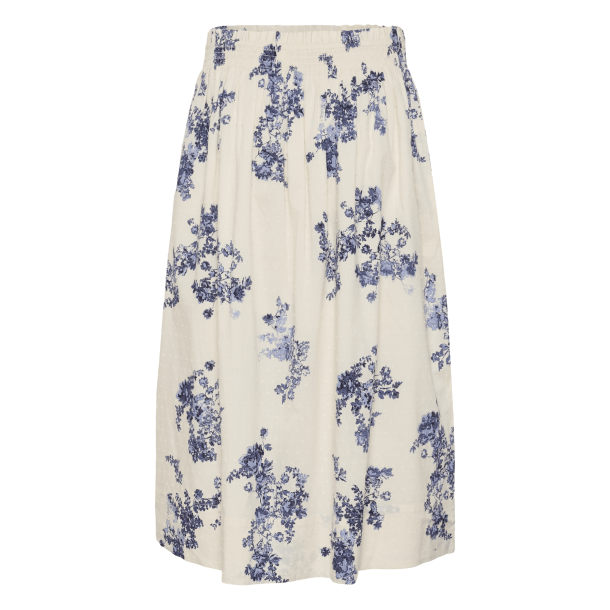 Part Two Nederdel - AmaiaPW Skirt - Blue Shadow Flower Print