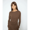 Mos Mosh T-shirt - MMAmi O-LS Draped Tee - Delicioso