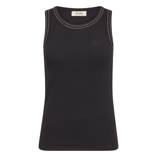 Mos Mosh Top - MMAra Rib Tank Top - Black