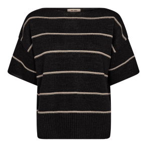 Mos Mosh Strik - MMArlen Paper SS Knit - Black