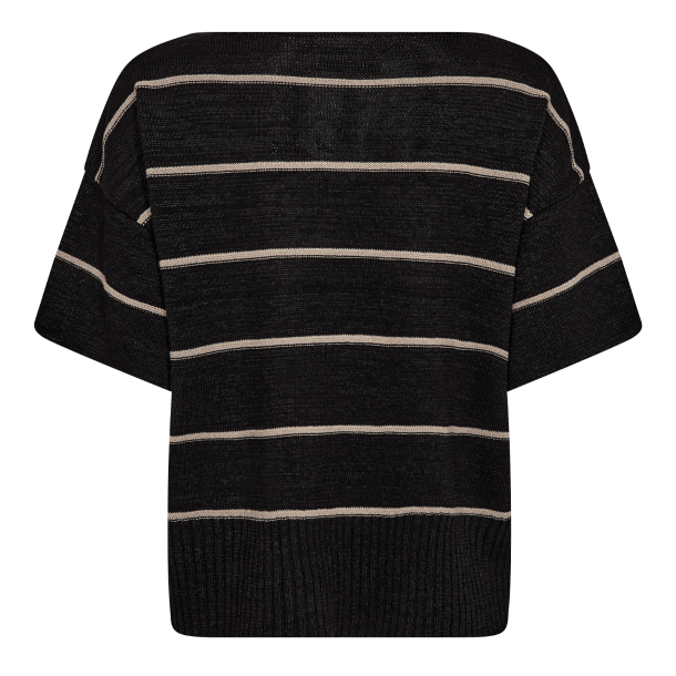 Mos Mosh Strik - MMArlen Paper SS Knit - Black