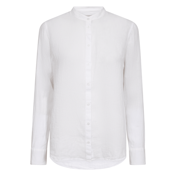 Mos Mosh Bluse - MMArtina Linen Shirt - White