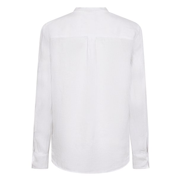 Mos Mosh Bluse - MMArtina Linen Shirt - White