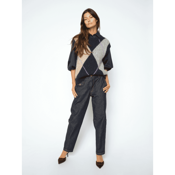 Mos Mosh Bukser - MMAymen Chino Denim Jeans - Dark Blue