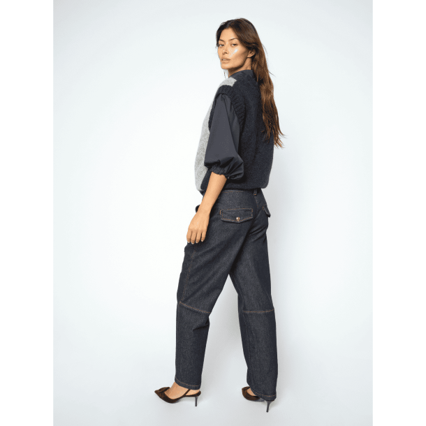 Mos Mosh Bukser - MMAymen Chino Denim Jeans - Dark Blue