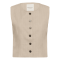 Part Two Vest - AzaniaPW Waiscoat - Neutral Pinstripe