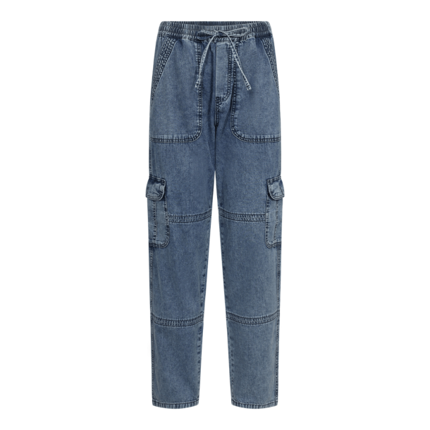 Co'couture Bukser - BensonCC Cargo Jeans - Blue Stonewash