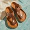 Birkenstock Gizeh Big Buckle Sandal - Cognac