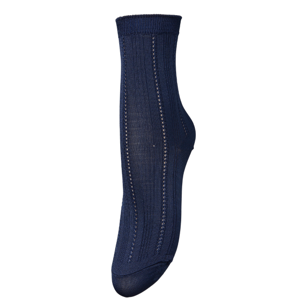 Becksöndergaard Strmper - Solid Drake Sock - Dress Blue