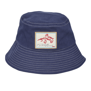Becks�ndergaard Hat - Canvas Bucket Hat - Navy Blue