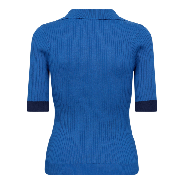 Co'couture T-shirt - BonnyCC Polo SS Knit - Blue