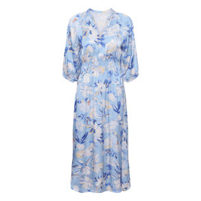 Part Two Kjole - BoraPW Dress - Blue Watercolor Flower Print