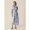 Part Two Kjole - BoraPW Dress - Blue Watercolor Flower Print