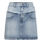 Co'couture Nederdel - BowieCC Block Skirt - Fade Denim