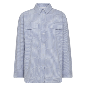 Co'couture Skjorte - BradyCC Wave Shirt - Pale Blue