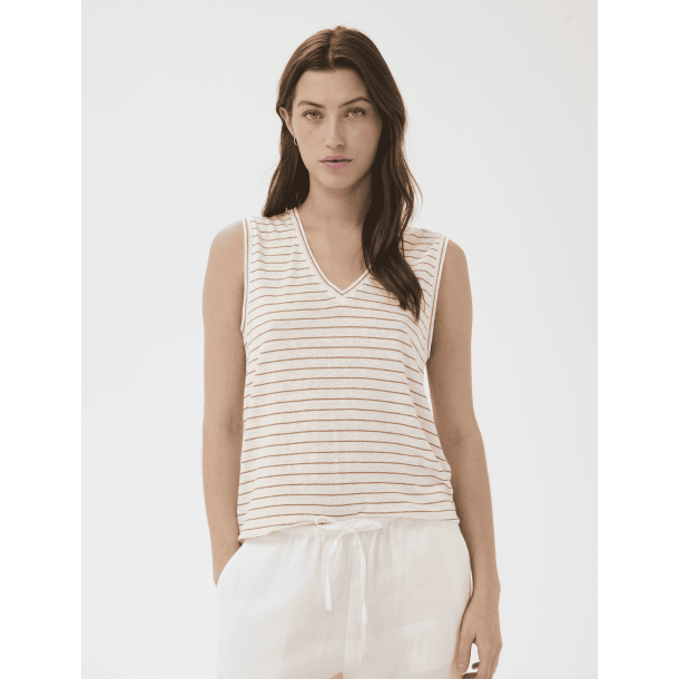 Part Two Top - BrianiePW Top - Brown Stripe