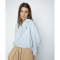 Mos Mosh Bluse - MMBritze Cam Cotton Blouse - Skyway