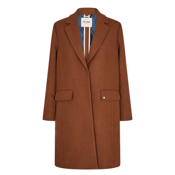 Mos Mosh Jakke - MMMarta Wool Blazer Coat - Argan Oil