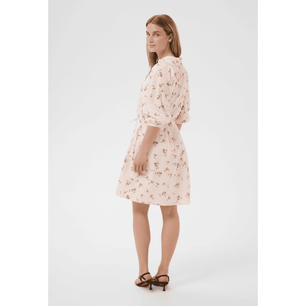 Part Two Kjole - BrynjaPW Dress - Peach Blossom Bouquet Print