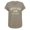 Mos Mosh T-shirt - MMCamp O-SS Stripe Tee - Burnt Olive