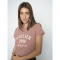 Mos Mosh T-shirt - MMCamp O-SS Stripe Tee - Cowhide