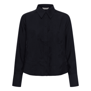 Part Two Skjorte - CarollaPW Shirt - Dark Navy Jaquard Flower